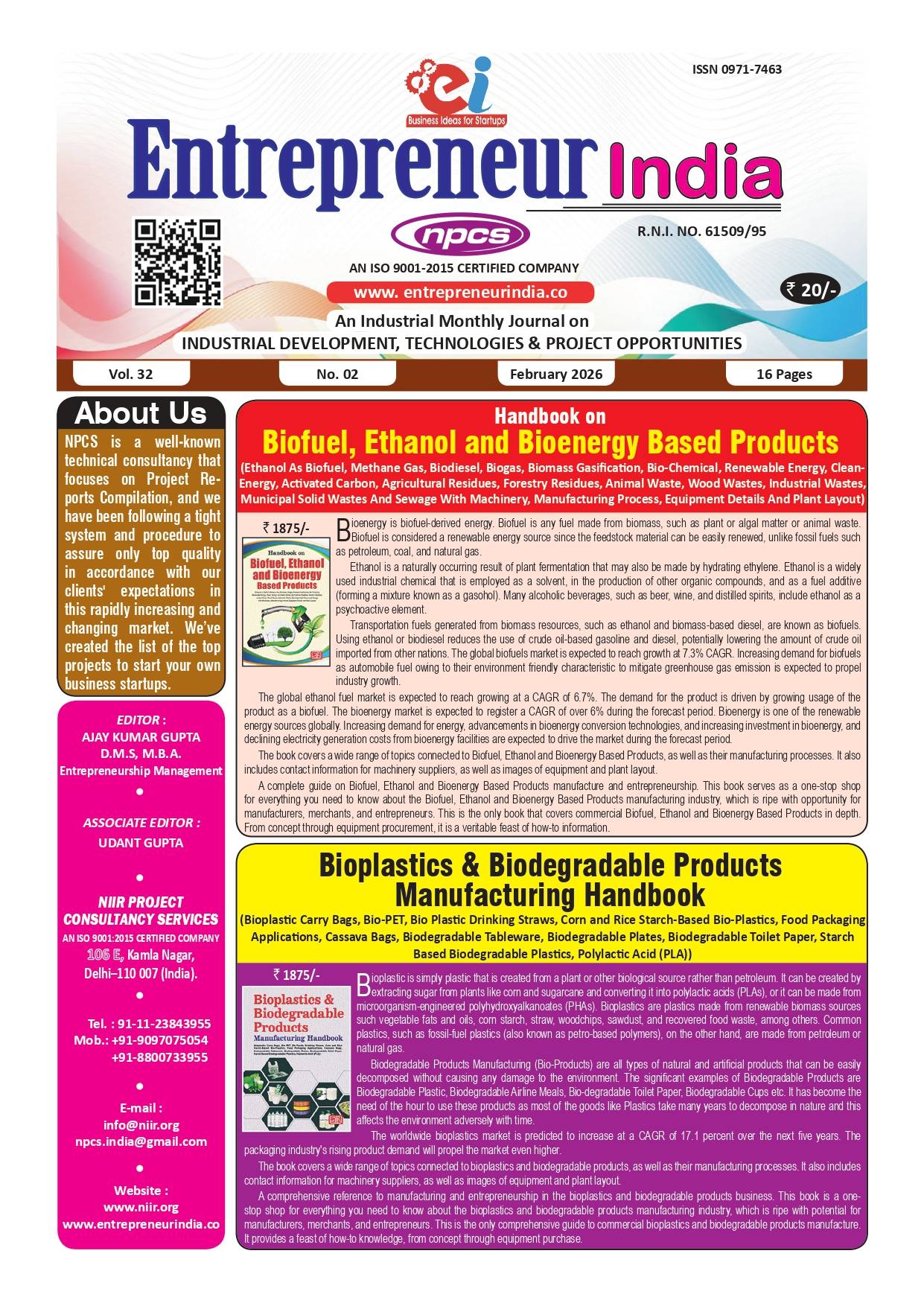 February 2026 Entrepreneur India Monthly Magazine